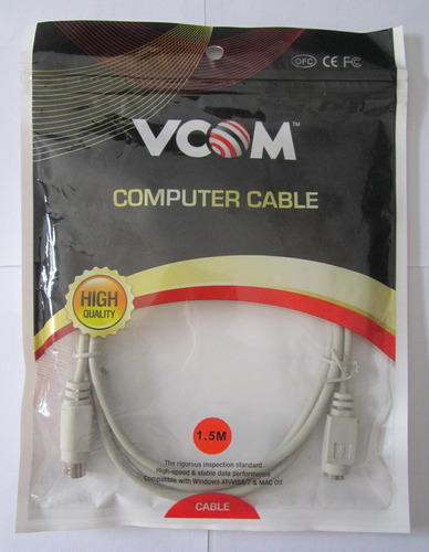 Cable Extension Ps2 Teclado / Mouse Macho - Hembra Vcom
