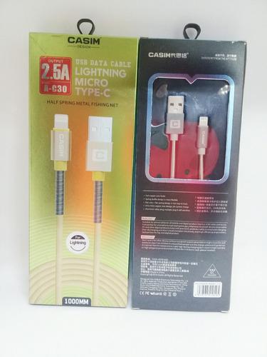Cable Usb Lightning Casim iPhone 5 6 1 M 1 Mes De Garantí