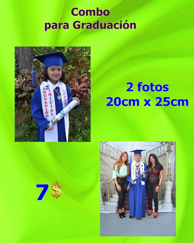 Combo Graduacion/promoción Fotos Diploma Medalla Estola