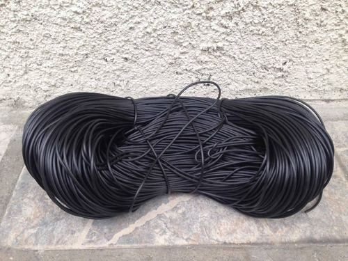 Cuerda Cordón Cable De Plástico Delgado Negro Bisutería