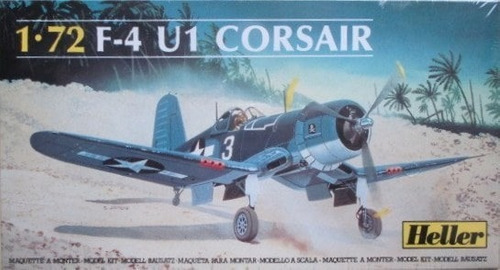 F4-u1 Corsair (kit Avión Plástico), 1/72. Heller.