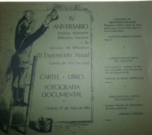 Iii Exposición Anual. Cartel Libro Fotografía Documental