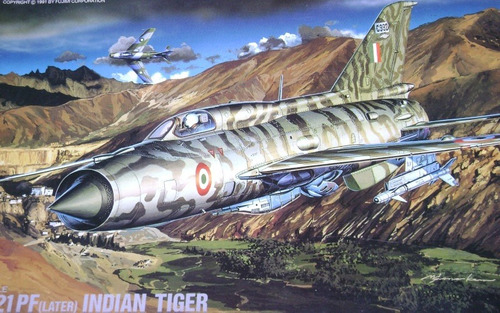 Mig-21pf Later Indian Kit Avion Plástico 1/72 Fujimi.