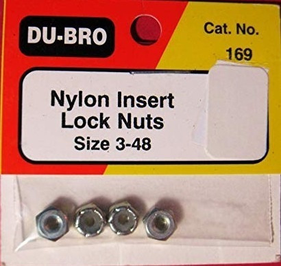 Pack De 4 Nylon Insert Locknut Tuercas 3-48 Cód 169 Dubro.