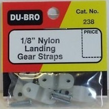 Pack De 4 Nylon Landing Gear Straps 1/8 Ref 238 Dubro.