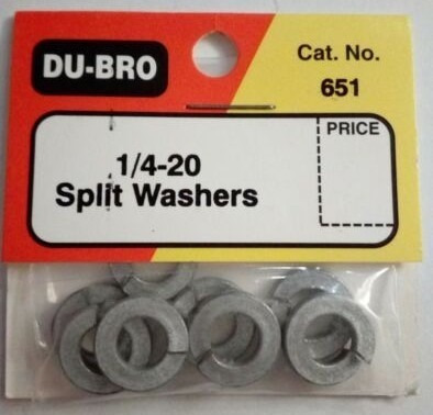 Pack De 8 Split Washer  Código 651 Dubro.