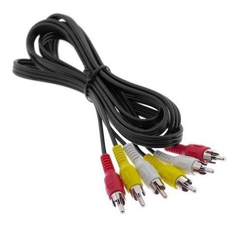 Premium Negro 3 Rca Audio Video Cable Compuesto Ft