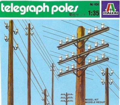 Telegraph Poles (kit Plástico). 1/35. Italeri.