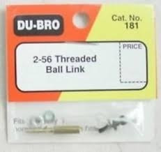Threaded 2-56 Ball Link Código 181 Dubro.