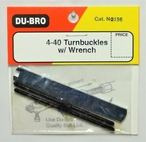 Turnbuckles With Wrench 4-40 Código  Dubro.