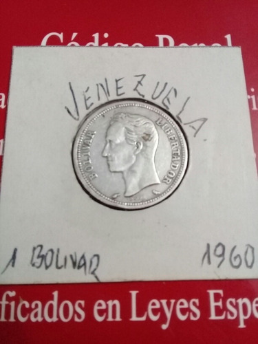 1 Bolívar Plata v)