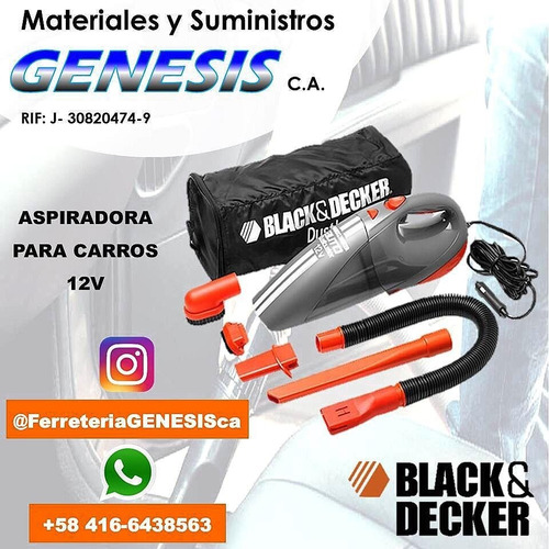 Aspiradora Para Carros 12v Black & Decker