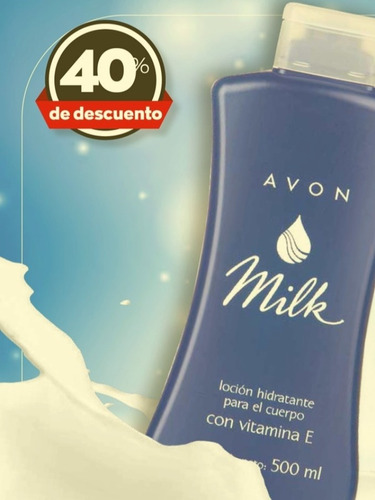 Avon Milk Loción Crema Para El Cuerpo 500 Ml (medio Litro)
