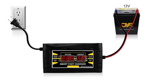 Cargador Intelige 6 / 10 Amp Baterias 12v Carros, Motos
