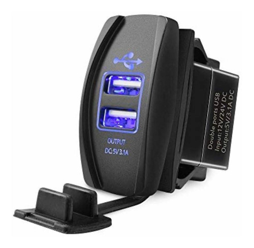 Cargador Usb Socket Carros 2 Puertos 5v 3.1a Rusticos