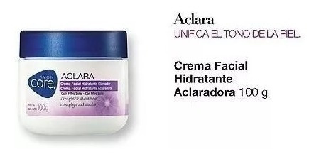 Crema Facial Hidratante Aclaradora Care Avon