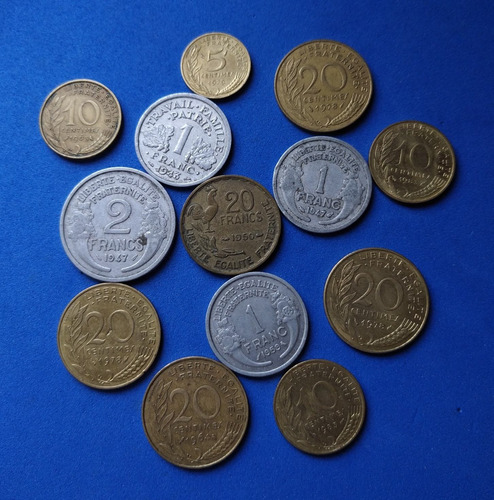 Lote Monedas Francia, Fuera De Circulación