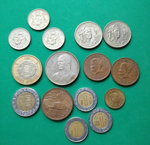 Lote Monedas México, Fuera De Circulación