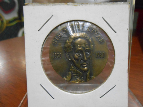 Medalla Sesquicentenario Muerte Simon Bolivar 