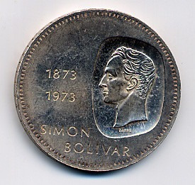 Moneda 10 Bolivares Centenario Efigie Simon Bolívar 