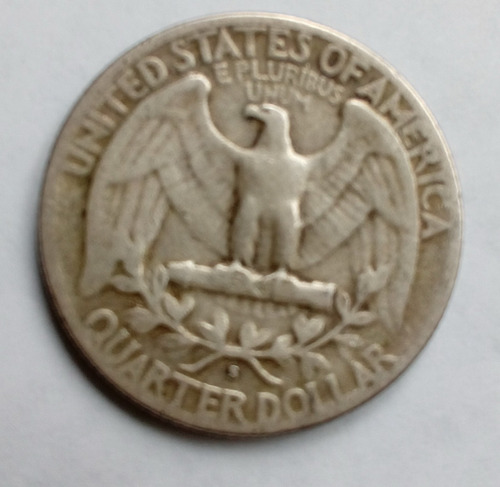 Moneda De 1/4 $ Plata 