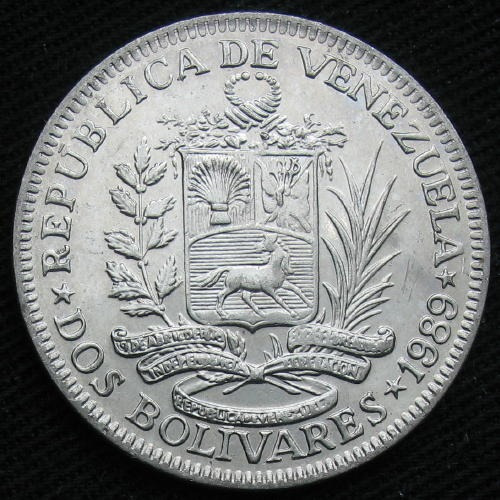 Moneda De 2 Bolivares 