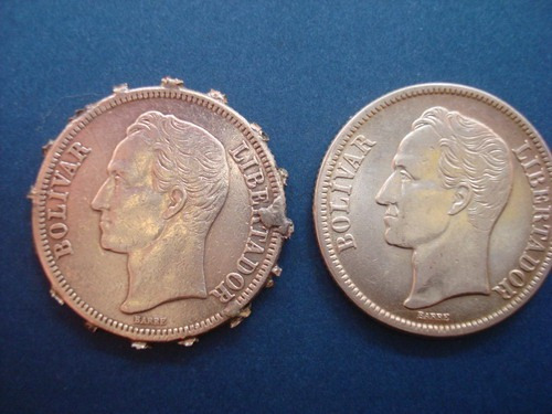 Moneda De 2 Bolivares Año:  Gr Ley 835