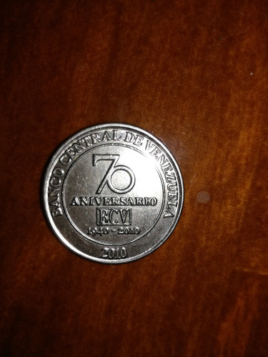 Moneda De 70 Aniversario Del Bcv