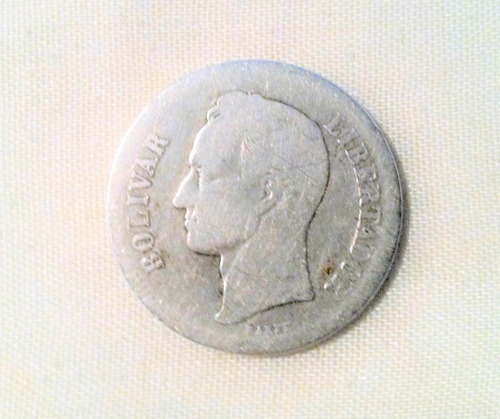 Moneda De Plata 2 Bolivares Año 