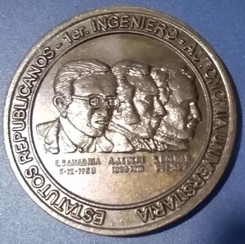 Moneda Medalla De Valor Facial 150 Bolívares  Ucv