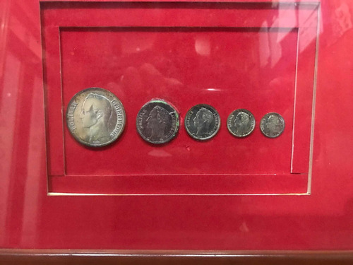 Monedas De Plata Enmarcadas De Coleccion