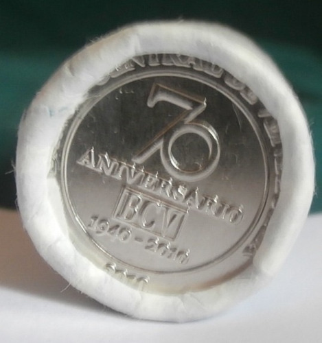 Monedas Entubadas De 70 Aniversario Del Bcv Unc