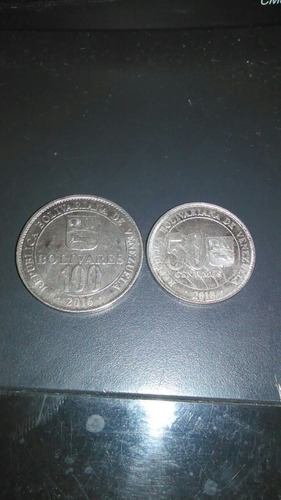 Pareja Monedas 100 Y 50 Bs