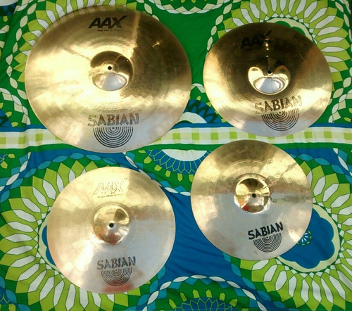 Platillos De Bateria Sabian Aax Set Básico