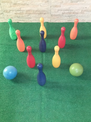 Set De Bowling De Plástico Duro.