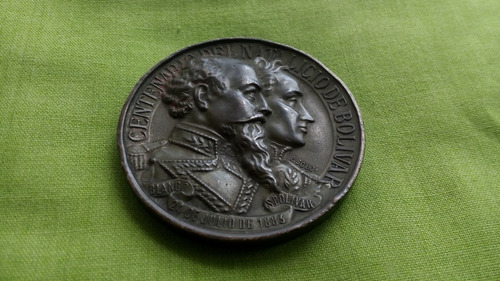 Vendo Medalla De Bronce De Colección.natalicio De Bolivar