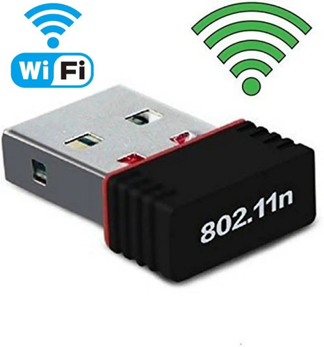 Antena Wifi Usb Mini Tarjeta Receptor 150mbps n/g/b Pc