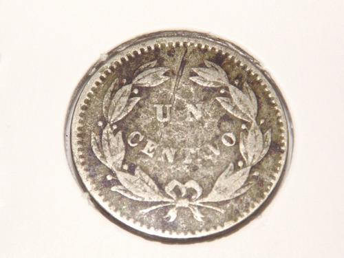Antigua Moneda De Un 1 Centavo. Año 1.876. Venezuela
