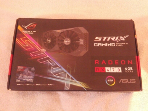 Asus Rog Strix Radeon Rx 470 O4g Con Dos Aspas Partidas