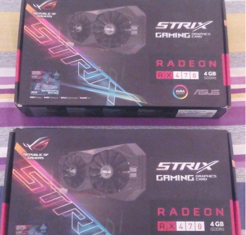 Asus Rog Strix Radeon Rx 470 O4g Poco Uso Como Nuevas