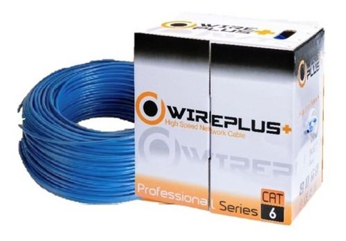 Cable De Red Utp Cat 6 Por Metro Nivel 6e Marca Wire Plus