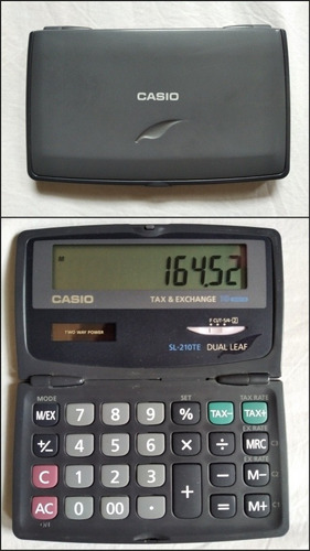 Calculadora Casio Plegable Sl-210te Perfecto Estado