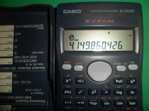 Calculadora Científica Casio Fx - 95 Ms