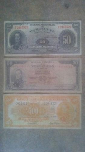 Colección De Billetes Venezolanos Antiguos