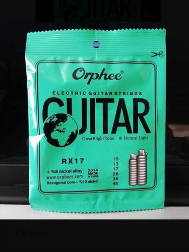 Cuerdas Para Guitarra Eléctrica Marca Orphee