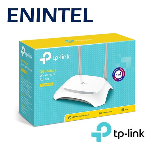 Enintel- Router Wifi Inalámbrico Tp-link Tl-wr840n 300mbps