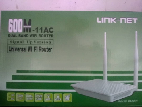Link Net Router Wifi 600m 2.4g/5g Dual Band 5dbi Lw-ac670