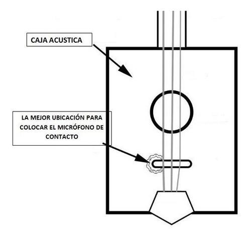 Micrófono Contacto (chapa) Para Instrumentos A Cuerda