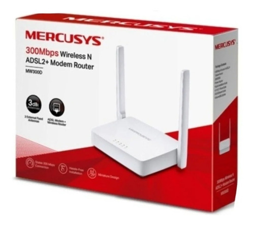 Modem Router Mercusys Mw300d Wifi Aba Cantv 5dbi Nuevos