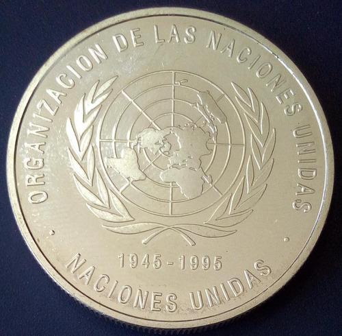 Moneda De Plata Conmemorativa Del 50 Aniversario De La Onu